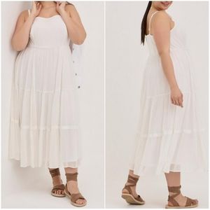 Torrid Maxi Chiffon Tiered Dress